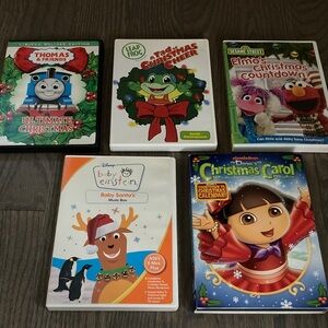 Set of 5 young children Christmas DVDs